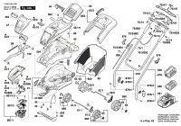 Bosch 3 600 HA4 404 Rotak 37 Li M Lawnmower 36 V / Eu Spare Parts